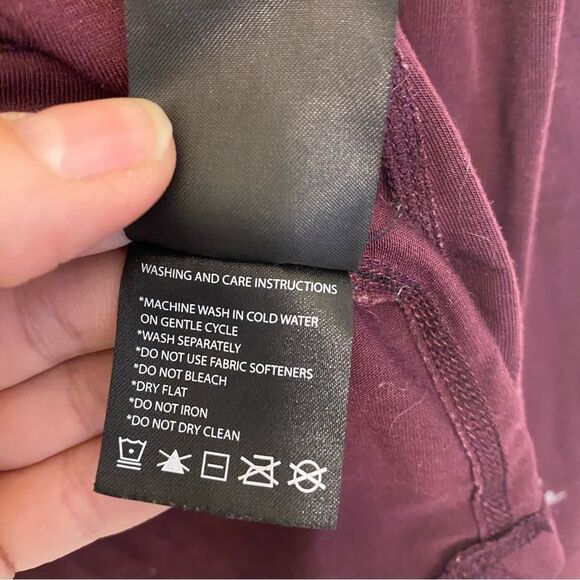 PARADOX Performance Purple Merino wool Blend Zip Long Sleeve base layer S - Picture 5 of 7